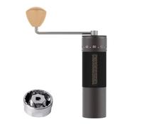 【Grigio】KINGrinder K7 macinacaffè manuale manico dritto macina conica inox | Supporta regolazioni di macinatura per vari metodi come pour-over, French press e AeroPress