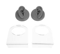 Grigio Modello Orecchio in Silicone per Pratica Piercing e Orecchini | Morbido e Flessibile, Mantiene la Forma, per Apprendimento Domestico e Aula, Realistico al Tatto