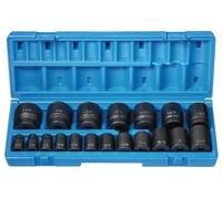 'Grigio neum-tico gy1719 1/2 drive 19 pezzi 12 punto di lunghezza est-ndar Set fraccional