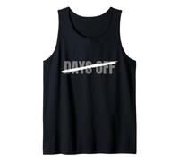 Grigio No 0 Days off Grafica a Colori monocromatici Canotta