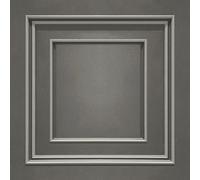 Grigio Scuro Carbone Parati - Scelta Design - Floreale Geo Legno Pannello
