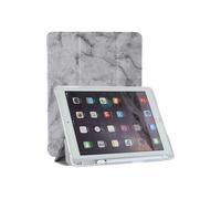 (Grigio scuro, Mini5 (7.9)) Custodia Smart per iPad con motivo marmorizzato e slot per penna, supporto per tablet
