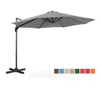 Grigio scuro Ombrellone decentrato - Grigio scuro - Rotondo - Ø 300 cm - Inclinabile e girabile | Uniprodo