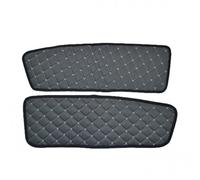 Grigio Sinistro + Destro Pannello Porta Tappetini Italiano Eco Pelle Cover per