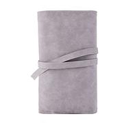 Grigio Soft Makeup Brush Rolling Case Mini Cosmetic Brush Organizer Portatile Roll Up Brush Holder Sacchetto