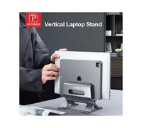 (GRIGIO) Supporto verticale per laptop per Macbook Air Pro HP Dell Chrome Book in alluminio
