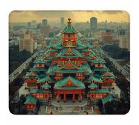 Grigio Tappetino Mouse Piccolo 300x250mm, Tappetini Mouse Gaming Architettura, Mousepad Impermeabile e Antiscivolo, con Bordo Cucito, Pratica e Facile da Pulire, Ufficio, Laptop, PC, Regalo 0-8525