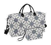 Grigio Tie-dye Viaggio Duffel Borse a Spalla Weekender Pernottamento Borsa Palestra Carry on Borse da Bagno con Borsa da toilette per Viaggi di Lavoro 2 Pezzi Set bolsas para viajar en Avion de Mujer