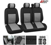 Grigio Van Autobus Camion Tessuto Coprisedili Protector Universale Lavabile 2+1