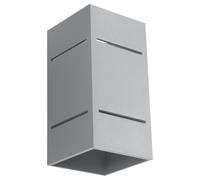 Grigio Wandleuchte Alluminio Angolare H:20cm Up Down Moderno G9 Corridoio Arria