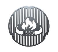 Griglia Ø 20Cm | Rotondo | Motivo BBQ | Acciaio | Griglia Piastra Plancha