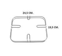 Griglia 1 fuoco in acciaio per cucina a gas Nardi 24,5 x 19,5 cm