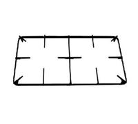 Griglia 2 fuochi nera lucida 42,2 x 25 cm cucina a gas Areilos - Xper