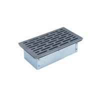 Griglia 30x16 mod.M ghisa con cassetto H8 cm per camino stufa per cenere