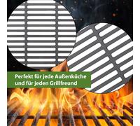 Griglia 45 X 26 CM Ruggine Griglia BBQ Ghisa Smaltato Griglia Angolare