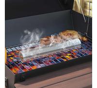 vidaXL Griglia a Barile con Ruote e Ripiani 3 pz 115 x 85 x 95 cm Nero