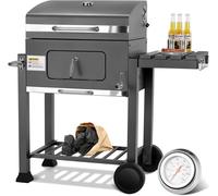 Griglia a carbone con coperchio DJ12402AT, 124 x 56 x 140 cm, grigio - N