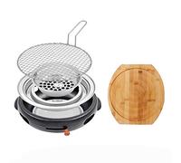 Griglia a carbone in ghisa per uso domestico e commerciale, 8 stili versatili per cucinare all'aperto e barbecue coreano, facile da pulire, perfetto per gli amanti del barbecue