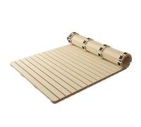 griglia a Carbone Pieghevole Portatile, griglia ba Letto Pieghevole Arrotolabile in Legno di Pino, Colore Legno Originale, Diverse Misure(80x200cm)