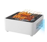 Griglia a Carbone Portatile | Fornello Barbecue Compatto,Griglia Barbecue a Carbone Portatile | Per Camping Cortile Spiaggia Giardino Casa Viaggio Picnic Cucina Interna Ed Esterna Per Feste