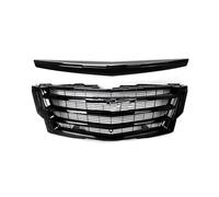 Griglia A Doppia Barra Per Cadillac Per Escalade 2015-2020 Platinum Griglia Superiore Paraurti Anteriore Nera Lucida + Modanatura Cofano Sostituzione Maglia Rete Anteriore