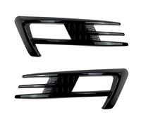 Griglia A Doppia Barra Per Vw Per Golf 7 MK7 2013 2014 2015 2016 ABS Tuning Paraurti Anteriore Spoiler Splitter Presa D'aria Fendinebbia Griglia Trim Griglia Parafango Anteriore(Nero lucido)