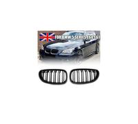 Griglia a doppio rene, nera lucida, per BMW E60 E61 Serie 5 M5 2003-10