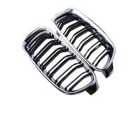 Griglia a doppio rene Per BMW Serie 3 F30 F31 F35 2012-2019 Griglia Anteriore A Doppio Rene Con Rima Nera/cromata Griglia paraurti(Style 4)
