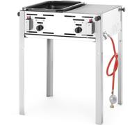 Griglia a gas con griglia divisa e vassoio MASTER MAXI 50/50 11kW