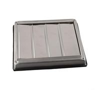 Griglia a gravità per bagno in acciaio inox 304, feritoia per esterni, per interni e ventilatori di scarico con cappa da cucina in acciaio (100 mm)