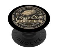 Griglia A Rare Steak Is A Thing Well Done PopSockets PopGrip Adesivo