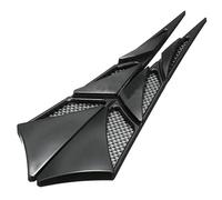 Griglia a Rene 2 Pezzi Nera per Auto Presa d'Aria Presa d'Aria per Cofano Decorazione, Parti Esterne per Auto universali