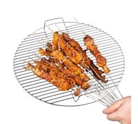 Griglia a rete - Griglia di cottura in filo metallico | Acciaio inossidabile rotondo multiuso per giardino, campeggio, cortile, barbecue, picnic, cucina all'aperto