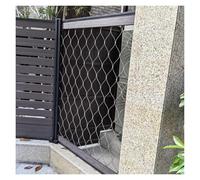 Griglia a rete in acciaio inox, 1 x 4 m, per recinzione da giardino, 5 cm/1,5 mm, rete di sicurezza per ringhiere, resistente, tessuto a rete metallica per uso esterno