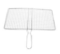 Griglia a rete per barbecue, Cestello for griglia BBQ for pesce, verdure, carne, argento