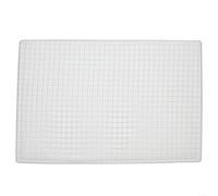 Griglia a rete per barbecue giapponese coreano, in acciaio inox, design a filo incrociato, per grigliare su fonti di fuoco all'aperto (45 x 30 cm)