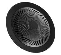 Griglia a rete per barbecue, Griglia for barbecue in alluminio for esterni con design a fessura, campeggio, nero 32 cm