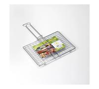 GRIGLIA A RETE PER BARBECUE SENZA PIEDI OMPAGRILL IN ACCIAIO 27X37 CM