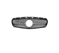 Griglia ABS Nero Argento Sostituzione Paraurti Anteriore Radiatore Diamanti Griglia Compatibile con Mercedes Classe A W176 2013-2015(Diamond Silver)