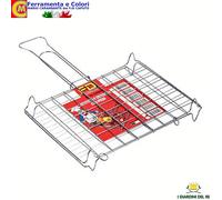 Griglia acciaio Alta Qualit graticola Doppia Cromata per barbecue Camino
