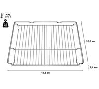 Griglia Acciaio Forno Bosch Siemens Neff Misura 45,5X37,5 cm 577170 Originale
