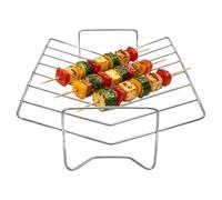 Griglia Acciaio Inossidabile a Forma di V Resistente al Calore | Rack In Metallo Per BBQ Verdure Interno Esterno Cucina Barbecue Picnic Campeggio Cottura