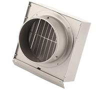 Griglia Aerazione Antivento in Acciaio Inox 150mm Diametro - Resistente alla Pioggia e alla Corrosione, con Rete Antizanzare Integrata per Ventilazione Parete (Diametro del tubo da 150 mm)