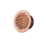 Griglia aerazione coperchio rame corpo plastica diametro 80 mm.