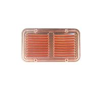 GRIGLIA AERAZIONE IN RAME 14x25 CON RETE AREAZIONE ARIAZIONE