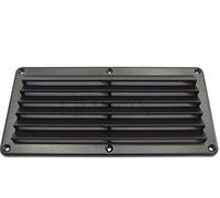 Griglia Aerazione Rettangolare In Plastica 260 x 125 mm nero