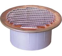 GRIGLIA AERAZIONE ROTONDA IN RAME CON SUPPORTO PLASTICA D° 150 VENTILAZIONE ARIA