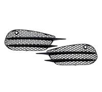 Griglia Anteriore 2Pcs Auto Paraurti Anteriore Griglia Fendinebbia Griglia ABS Nero Per Mercedes Per Benz Per AMG W205 Classe C C180 C200 C260 2015 2016 2017 2018 Griglia Radiatore