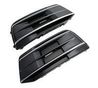 Griglia Anteriore 2PCS Paraurti Anteriore Copertura Griglia Lunetta Inserto Per Per Q5 2018-2022 Nero/Cromo Accessori Auto Griglia Radiatore