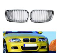 Griglia Anteriore A Doppio Rene Per Bmw E46 Serie 3 4 Porte 2002-2005 Cromata Y0